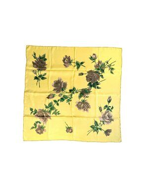 Glentex Vintage Silk Floral Scarf
